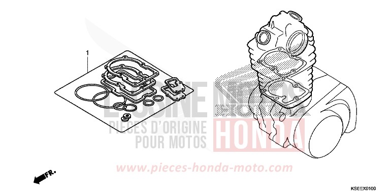 TROUSSE DE JOINT A de CRF150R "Grandes Roues" EXTREME RED (R292) 2014